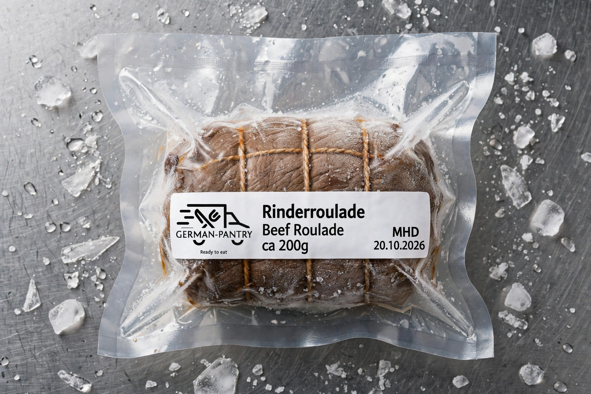 Gepackte Menübox mit Beuteln